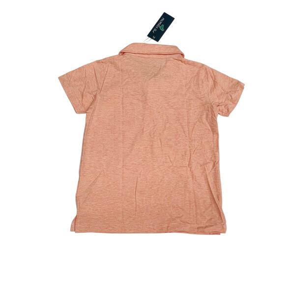 NWT Properly Tied 5T Harrison Pocket Polo in Melon Orange - Picture 3 of 4